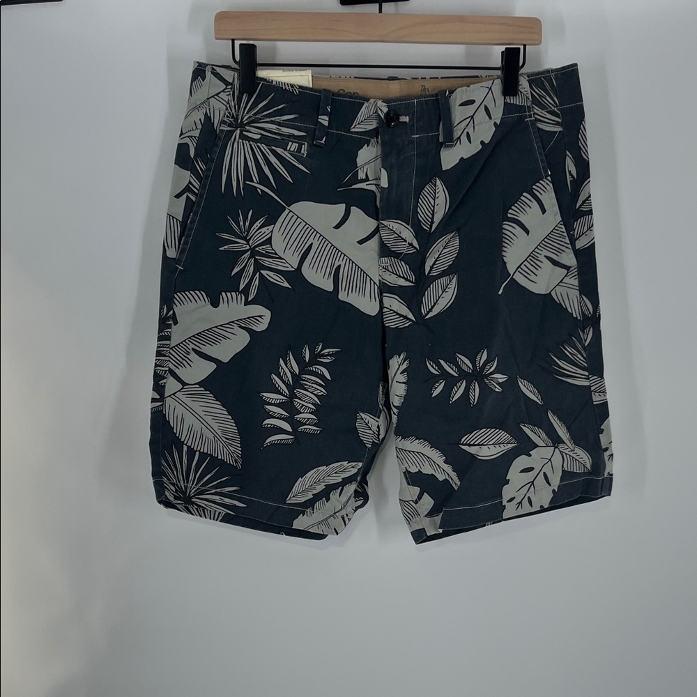 GAP Black and Green Lived In Khaki Shorts Size 32 NWT